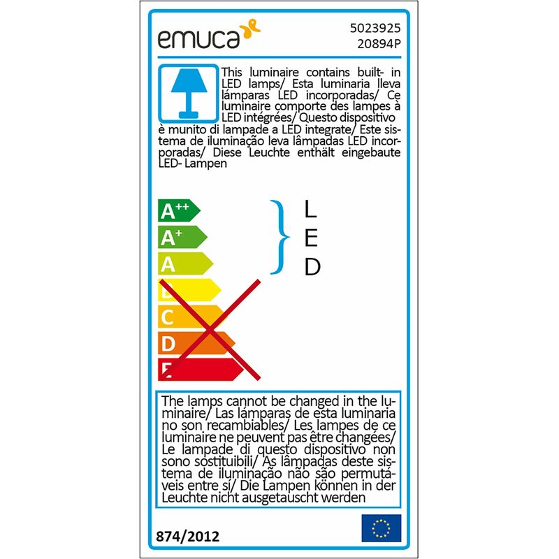 Lampada LED a Batteria Ricaricabile Sotto Pensile con Sensore di Movimento  1W Luce Bianca Naturale Emuca