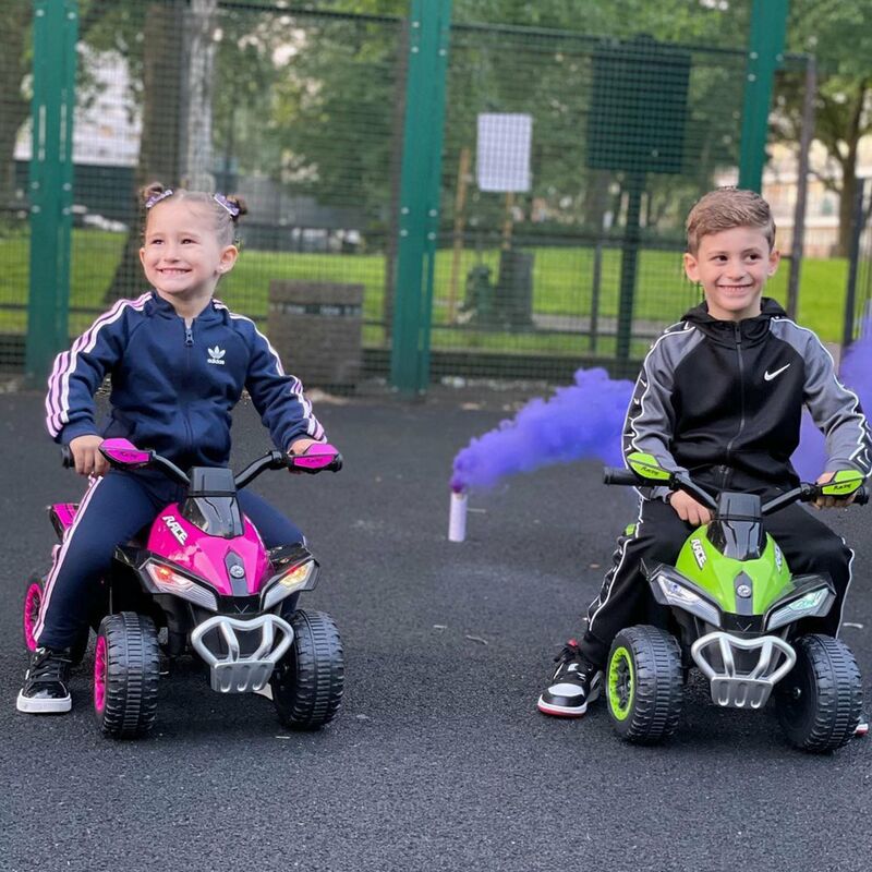 Quad A Spinta Con Luci E Suoni Per Bambini 3+ Anni – Rosa, DecHome - Foto 4