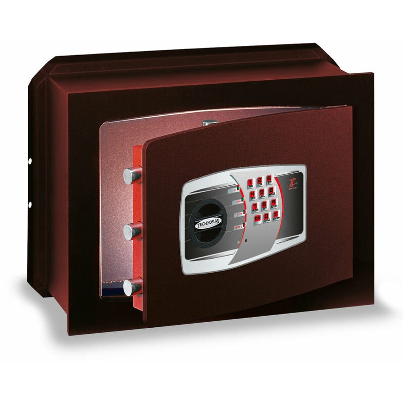 Relaxdays Cassetta di Sicurezza Portatile, con Combinazione e Cavo,  Cassaforte da Auto, Acciaio, HLP 5,5x24x15 cm, Nero