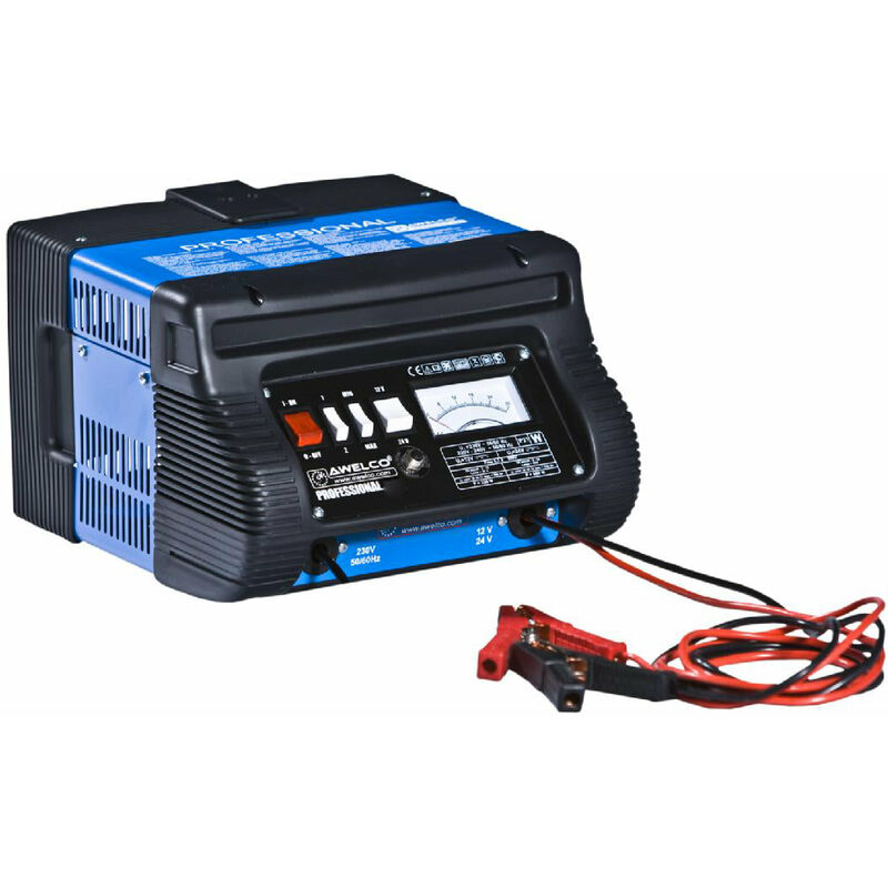 Awelco Caricabatterie Portatile Power 1600 con compressore e luce emergenza 12V