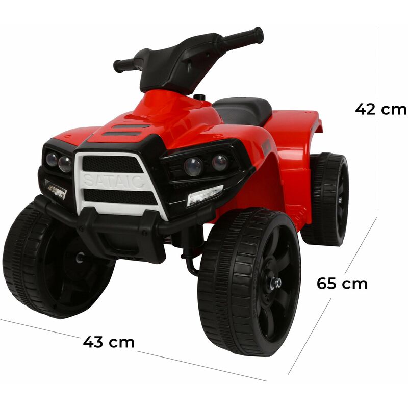 Quad Elettrico Per Bambini Mini Quad Deluxe 6V - Rosso