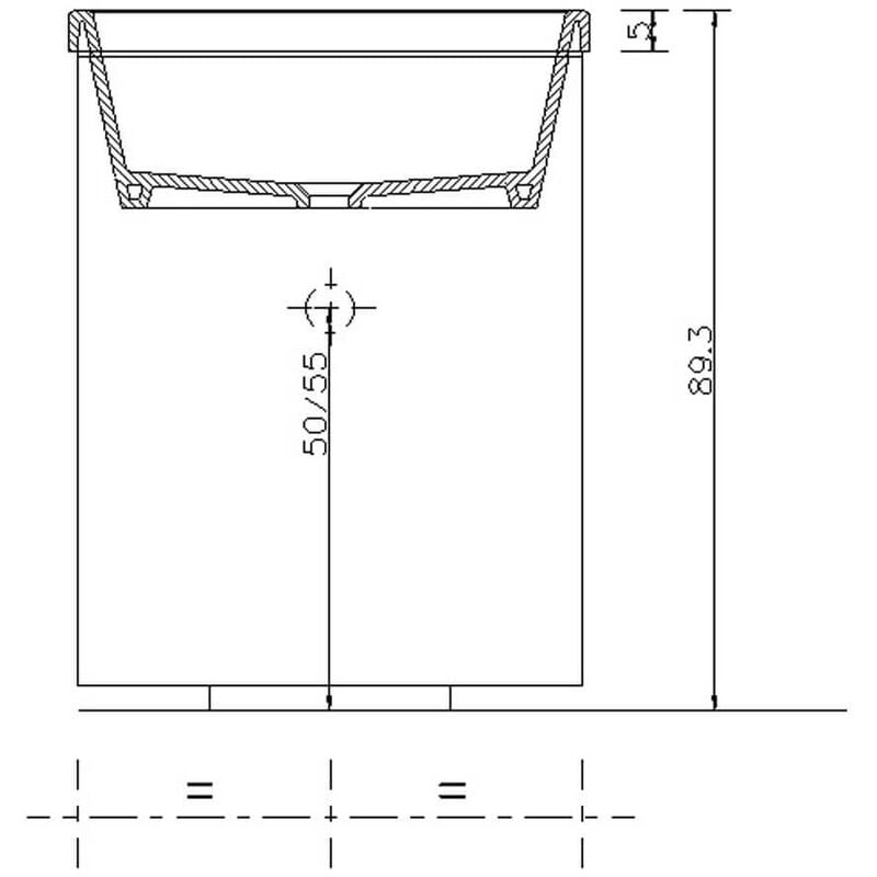 Mobile Lavatoio 50,5x50,5x87 Cm 2 Ante Montegrappa Novella Dipiù Bianco