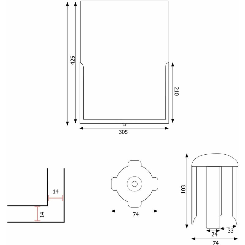 Portasapone doccia in plexiglass con 2 porta asciugamani -Mensola