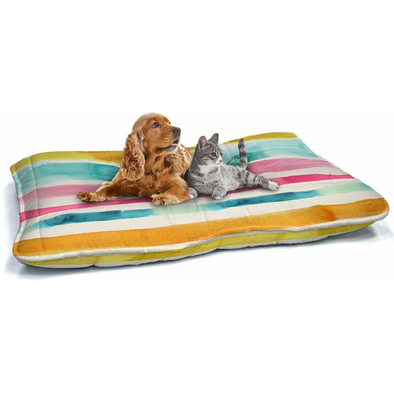 Cuscino Imbottito per Cani e Gatti 60x100 cm in Microfibra Fez