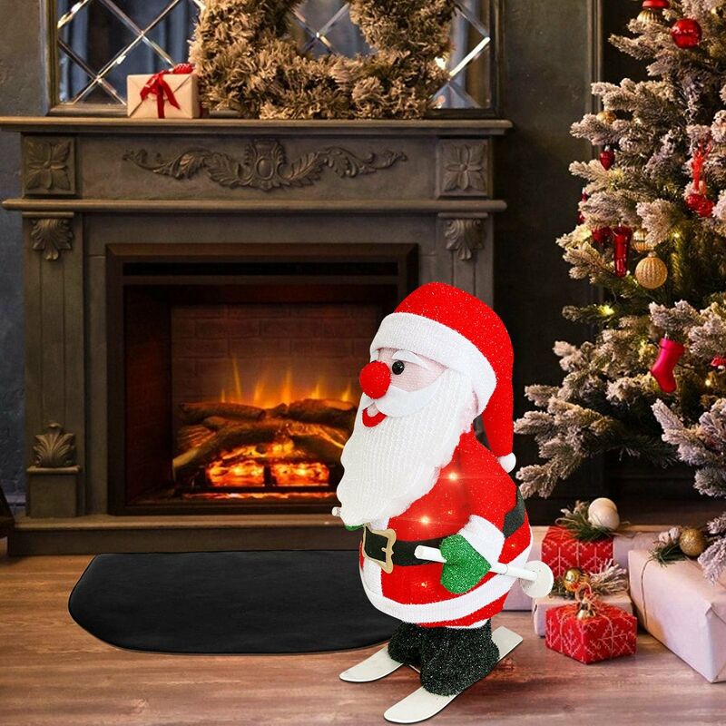 Decorazione Gonfiabile Babbo Natale Mimetica Con Pistola – 1,82 Mt Con Luci LED – Per Esterno, Giardino E Prato – Illuminato - 4