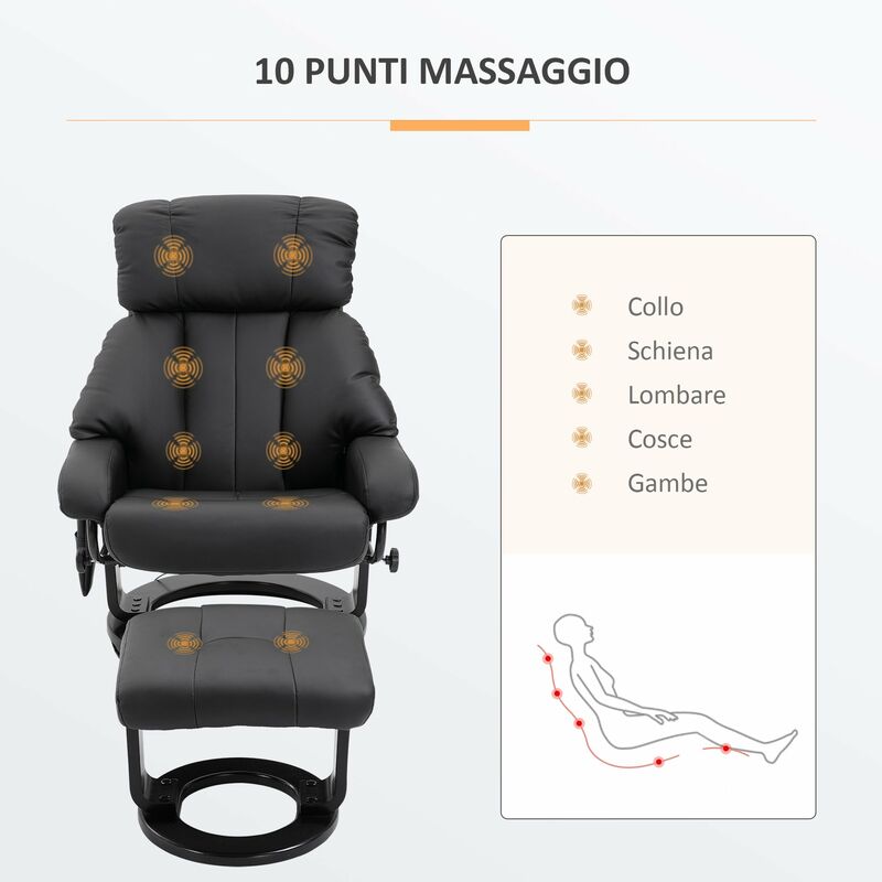 MASSAGGIATORE SEDILE AUTO MASSAGGIO POLTRONA SEDIA CASA UFFICIO RELAX