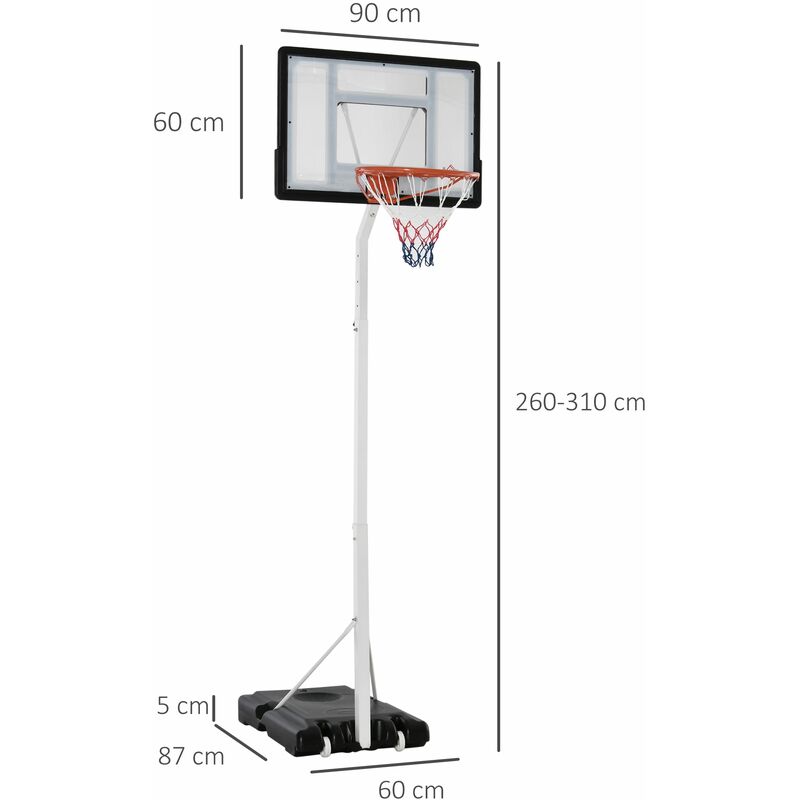 Supporto Da Basket Regolabile In Altezza Da 170 Cm Per Bambini Set Di Attrezzature Per L Allenamento Del Gioco Per Interni Ed Esterni 95005638