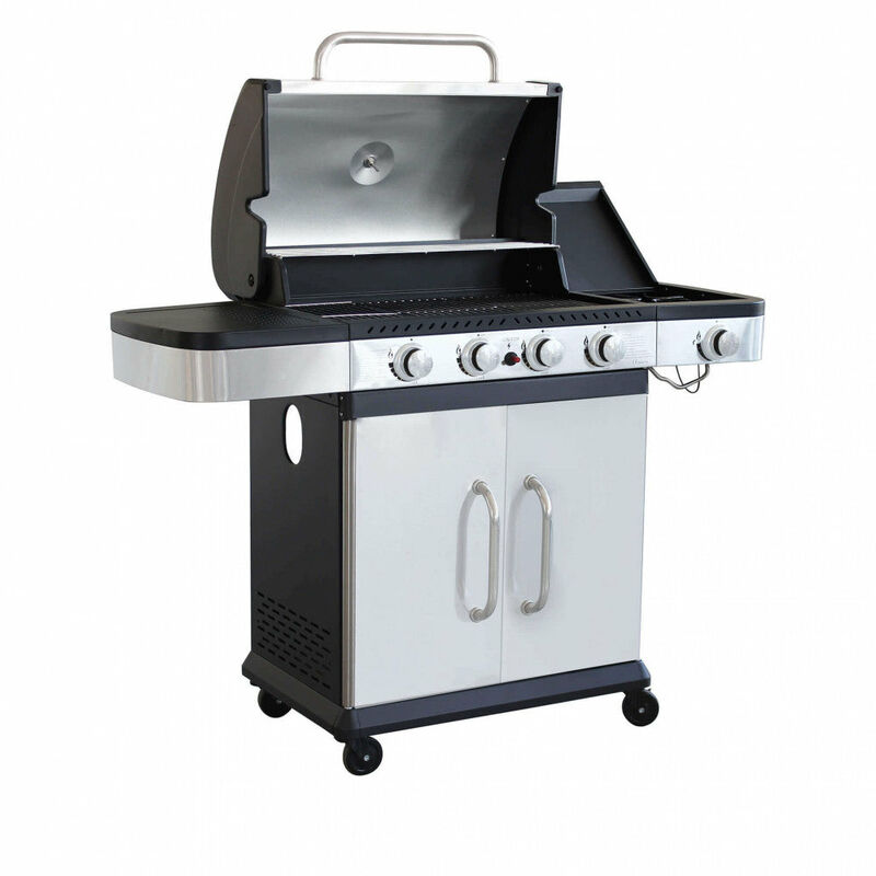 vidaXL Barbecue da Cucina per Esterni Montana 4 Fornelli