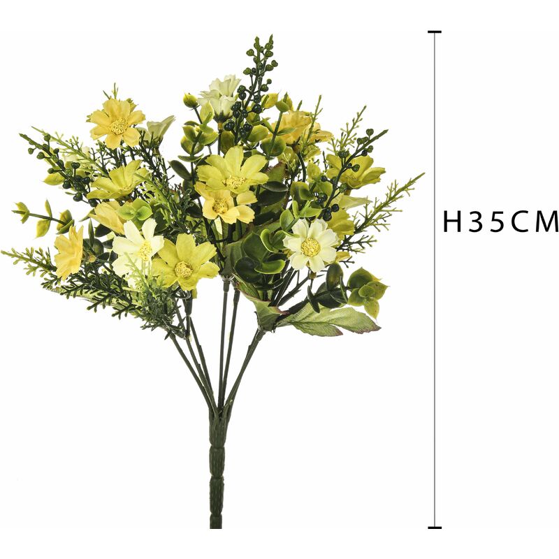 Bouquet di girasole da 56 cm con 3 fiori in colore giallo