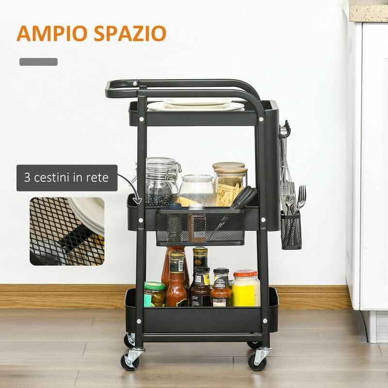 Organizzatore di stoccaggio da cucina accessori da cucina cestino da cucina  carrello carrello porta frutta e verdura porta organizzazione