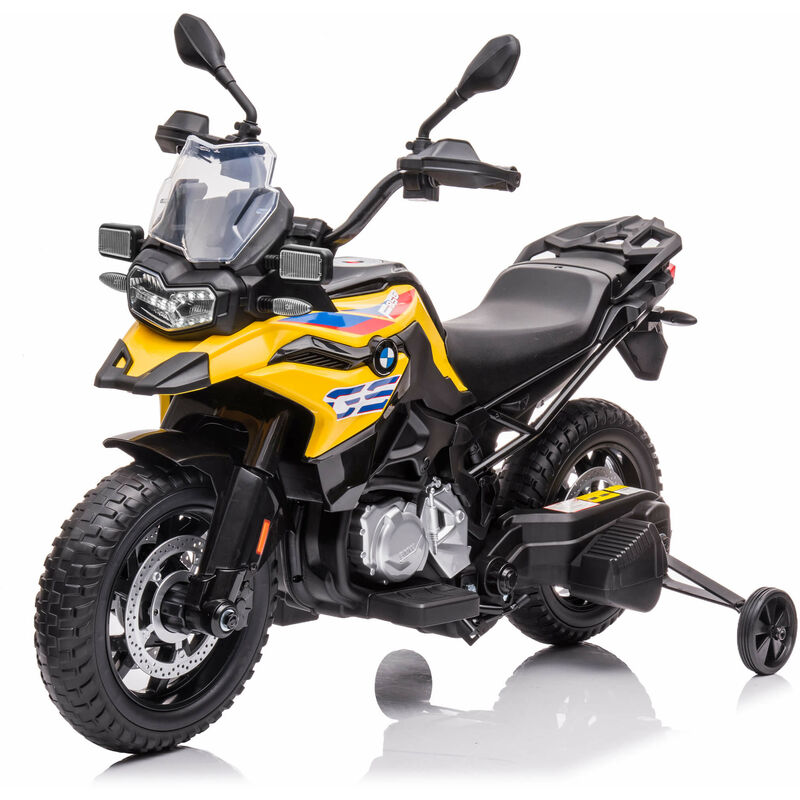 Moni moto elettrica per bambini Colombo faro, due motori, MP3, fino a 7  km/h, colorazione:giallo