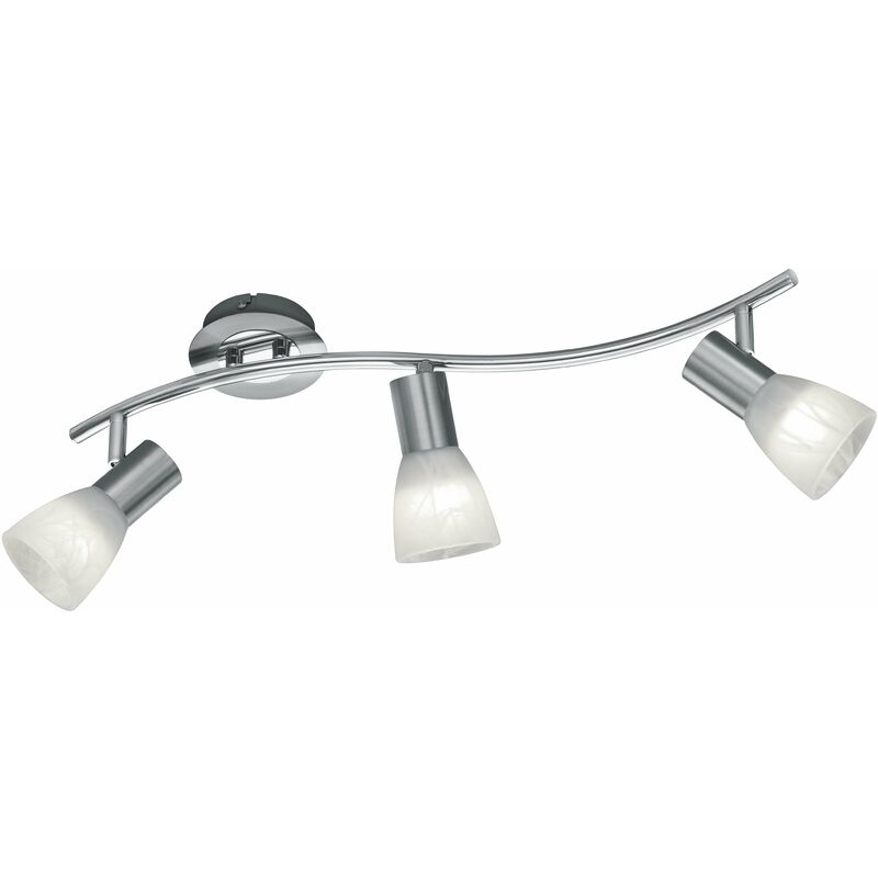 APPLIQUE PER INTERNO A 1 O 2 O 3 0 4 FARETTI NICKEL ATTACCO GU10 23  TIPOLOGIA LAMPADA 1 FARETTO