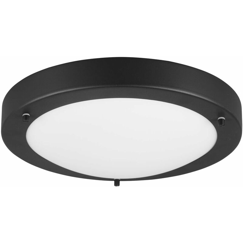 Plafoniera Led bagno rotonda Condus in metallo IP44 E27 D.31 cm - Trio  Lighting