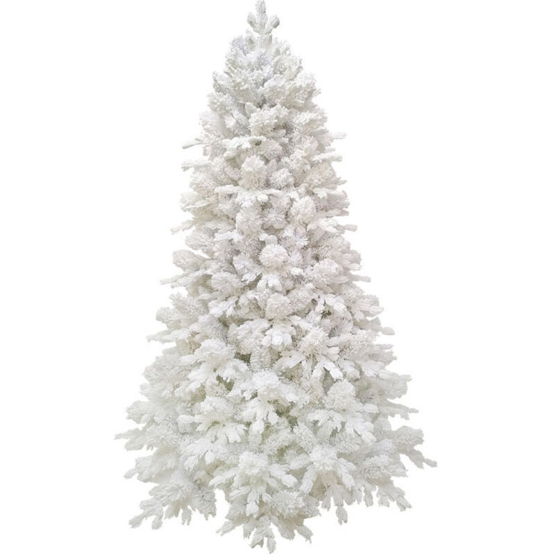 Outroad Snow Albero Di Natale Artificiale Floccato 1,8 M – Pino Verde E Bianco Con Rami Lussureggianti E Supporto In Metallo