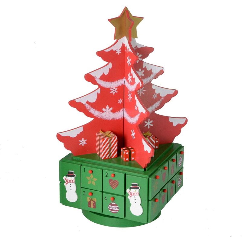 Mini Alberi Di Natale LED Color Changing - Confezione Da 4, Luce Decorativa 14 Cm, A Batteria - 4