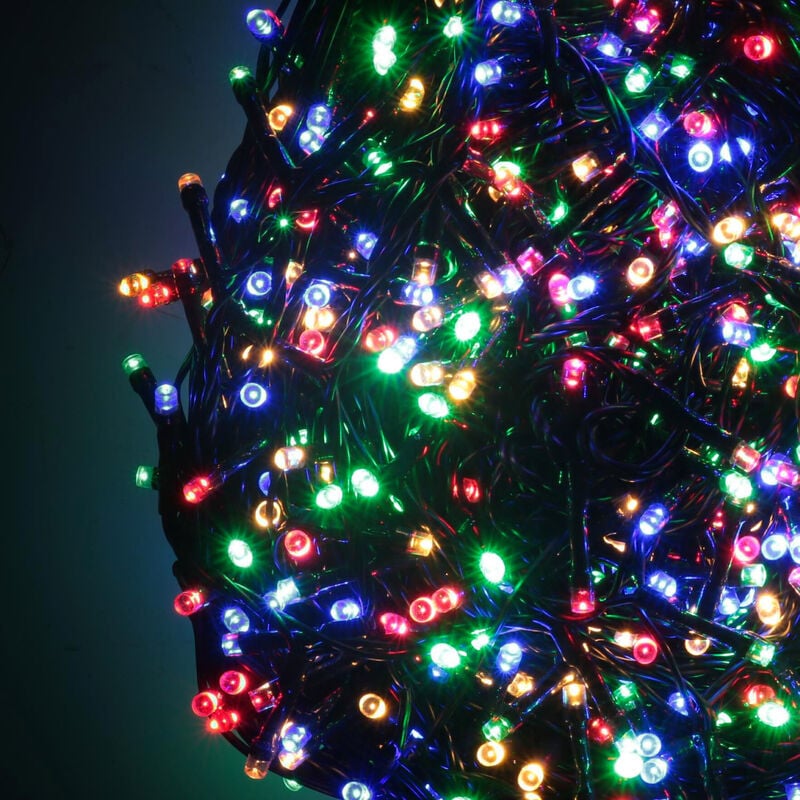 Albero di Natale Con luci Incorporate Colorate RGB 210cm 490 LED