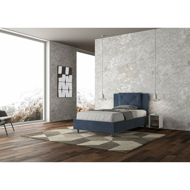 Letto Singolo 100x190 cm Senza Rete Adele Grigio