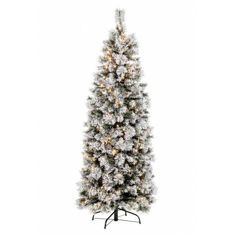 Albero di Natale Artificiale Innevato 180 cm 539 Rami con 210 LED