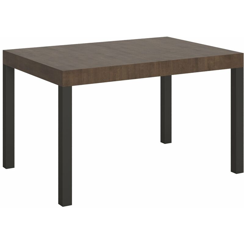 Tavolo Allungabile 130/210x80x76 cm in Legno Top in Melaminico Grigio Scuro  – acquista su Giordano Shop