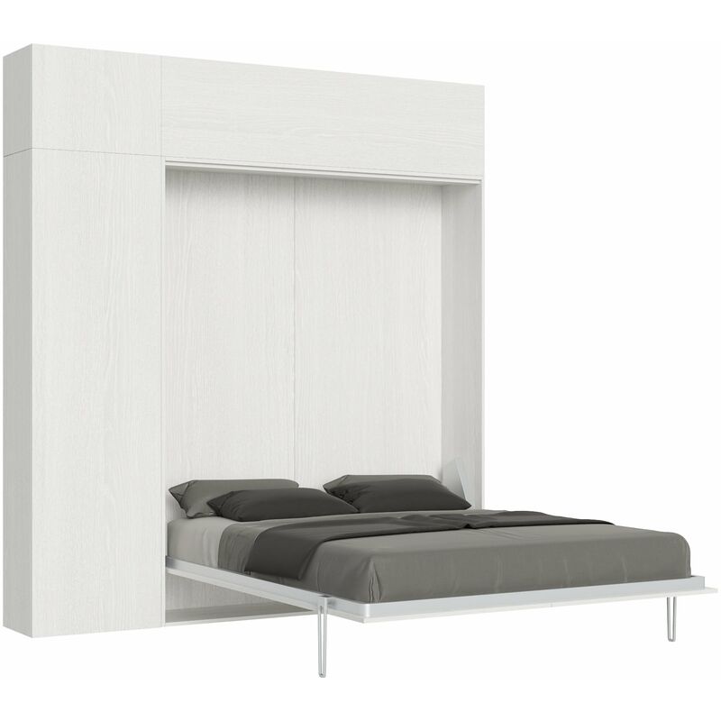 Letto Matrimoniale a Scomparsa Salvaspazio Kentaro H250 cm Bianco