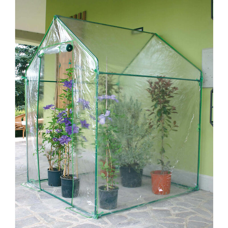 Serra Struttura Ferro Hdpe Serra Giardino Froadp Serra Da Giardino In HDPE - 180x90x90 Cm Con 2 Porte A Rullo, Per Balconi E Terrazzi Serra Con Struttura Ferro Serra Piccola Da Giardino