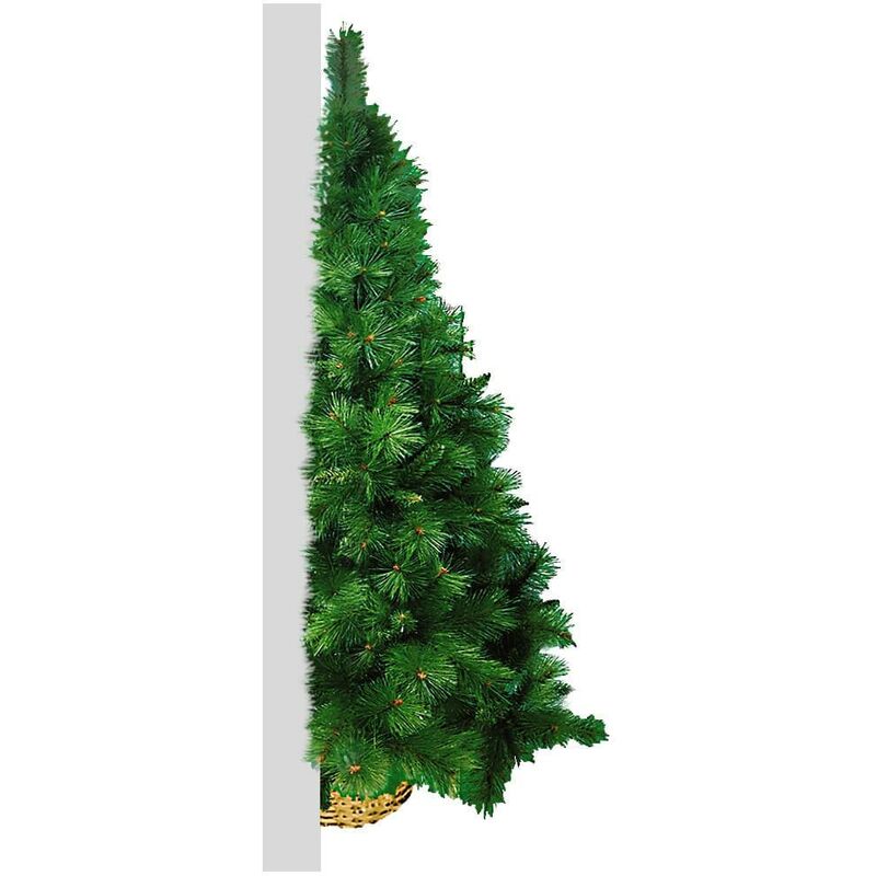 UnfadeMemory Albero di Natale Artificiale a metà Supporto Verde Acciaio Materiale: PE per Natale 120 cm Capodanno 