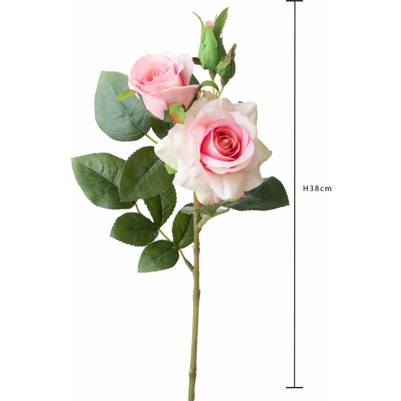 Fiori Rose Rosse con Vaso Grande Piante Finte di Plastica in 4