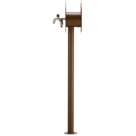Fontana da Giardino con Rubinetto e Portatubo Integrato Belfer 42/SRF Ruggine