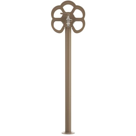Fontana da Giardino con Rubinetto e Portatubo Integrato Belfer 42/SRF Tortora