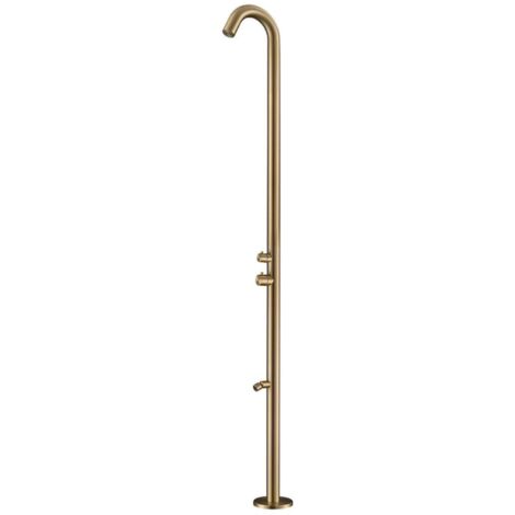 Doccia da Giardino 228,9x18x25 cm con Soffione e Lavapiedi Sined Quartu Oro