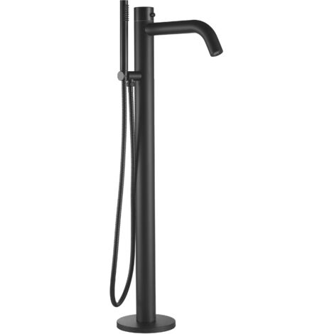 Sined Oristano Rubinetto Nero Per Vasca Con Doccetta Inox 316l Per Esterno Vasca Con Doccetta