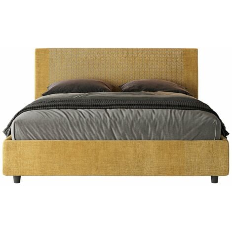 Letto senza rete 160x190 effetto legno noce ANKEL