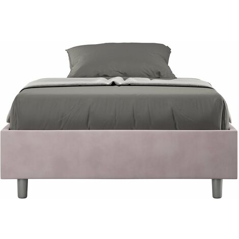 Letto Matrimoniale Francese Sommier 140x200 cm Senza Rete Azelia Glicine (1/3)