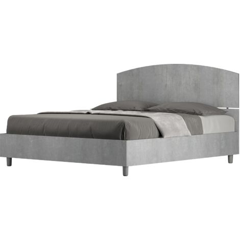 Letto Matrimoniale 160x190 cm Senza Rete Dora Cemento (1/3)