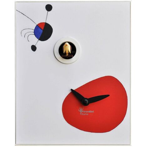 Orologio a Cucù da Parete 16,5x20x10cm Pirondini Italia D'Apres Mirò (1/2)
