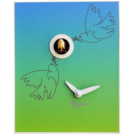 Orologio a Cucù da Parete 16,5x20x10cm Pirondini Italia D'Apres Picasso (1/2)