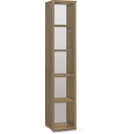 Libreria Modulare 5 Ripiani 39x199x41 cm Noce Stelvio (1/3)