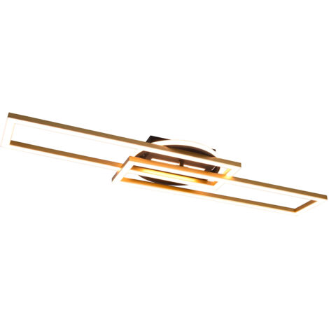 Lucide 77185 Plafoniera A LED 15W, Metallo, Nero E Oro Opaco, Dimmerabile, 3000K? (Verifica Colore Luce)