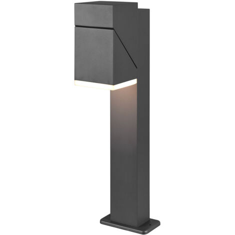 Trio Leuchten Hoosic 224060242 | Lampada Da Parete Esterna Antracite | Alluminio Pressofuso E Plastica Bianca Con 2 Portalampade E27 - 2