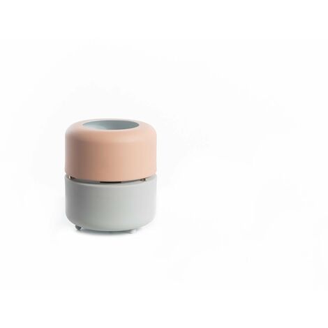 Lampada da Tavolo 16x16xH19 cm in Metallo Idra Rosa e Grigio (1/3)