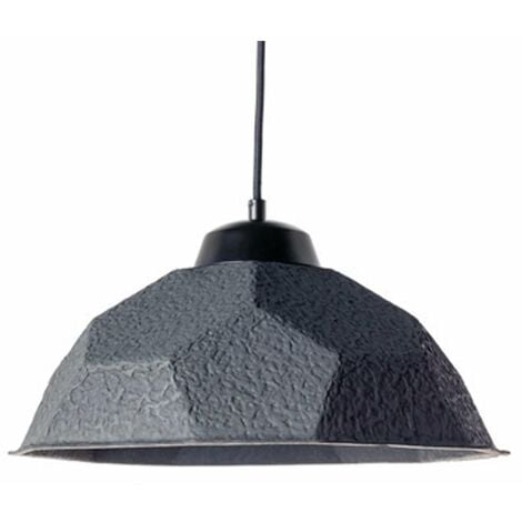 Lampada a Sospensione Ø35xH160 cm in Cartone Riciclato e Metallo Egg Nero