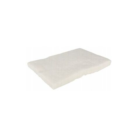 Lana in Fibra di Ceramica 30x20x2,5 cm Ricambio per Bruciatore Camino a Bioetanolo Bianco (1/4)