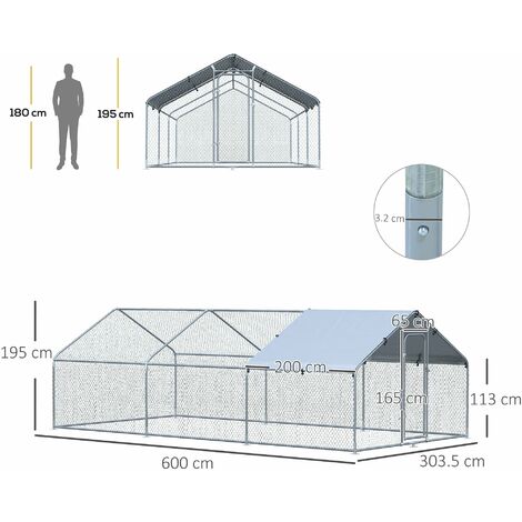 Alanmoship Copertura Per Gabbia Uccelli In Tessuto Oxford 210D, Impermeabile E Oscurante, Traspirante E Lavabile, Taglia M 80x54x120 Cm
