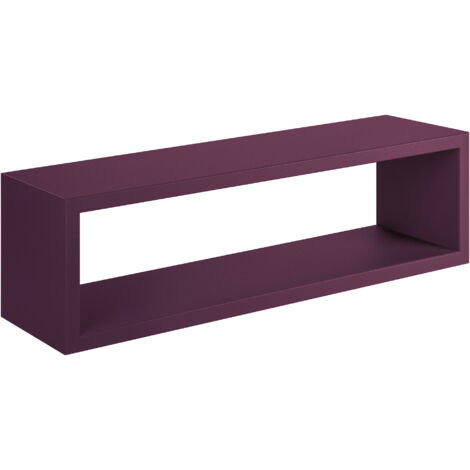 MODULARREDO | PORTAFOTO Mensola da Muro, Mensola Portafoto, Mensola da Parete, 12x60x3.5 cm, Kit Tasselli Incluso, Ciliegio - Made in Italy