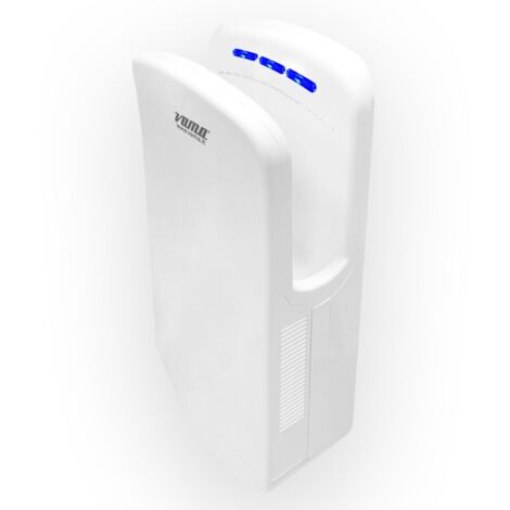 Asciugamani Elettrico con Fotocellula 1100W Vama Stream Dry UV NF Acciaio Nero Opaco