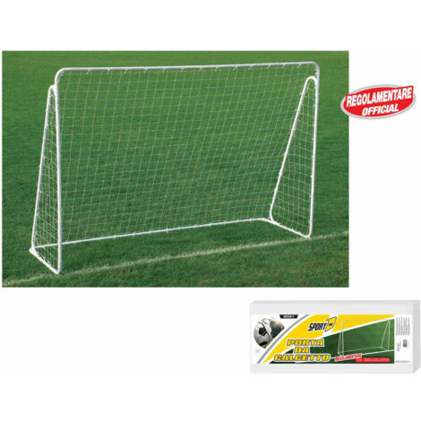Porta Calcio Portatile RINREA 3,7x1,8 M: Rete Pieghevole Con Base In Metallo, Borsa, Scala Agilità E Picchetti - 4