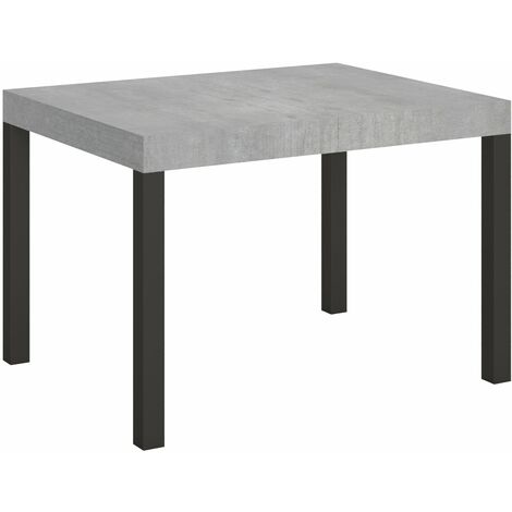 Tavolo Allungabile 120-204x80x77 cm Everyday Cemento e Antracite (1/3)