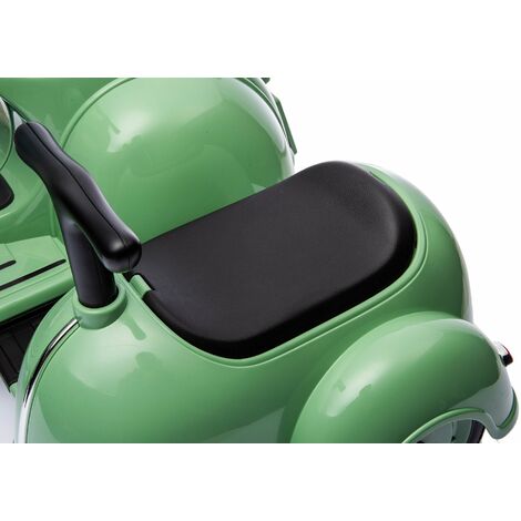 Piaggio Vespa con Sidecar Small Elettrica 6V per Bambini Verde