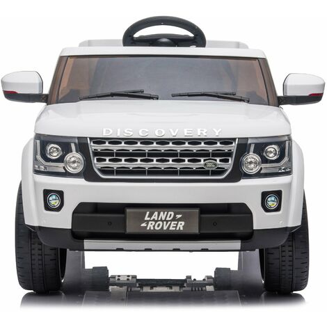 Macchina Elettrica per Bambini 12V con Licenza Land Rover Discovery Bianca