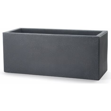 Vaso 115x50x50cm in Resina Tulli Schio Cassa Essential 120 Antracite
